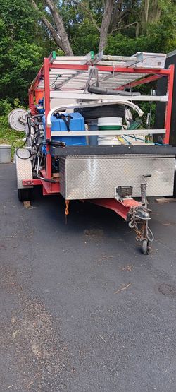 Pressure washing trailer 9500 for sale