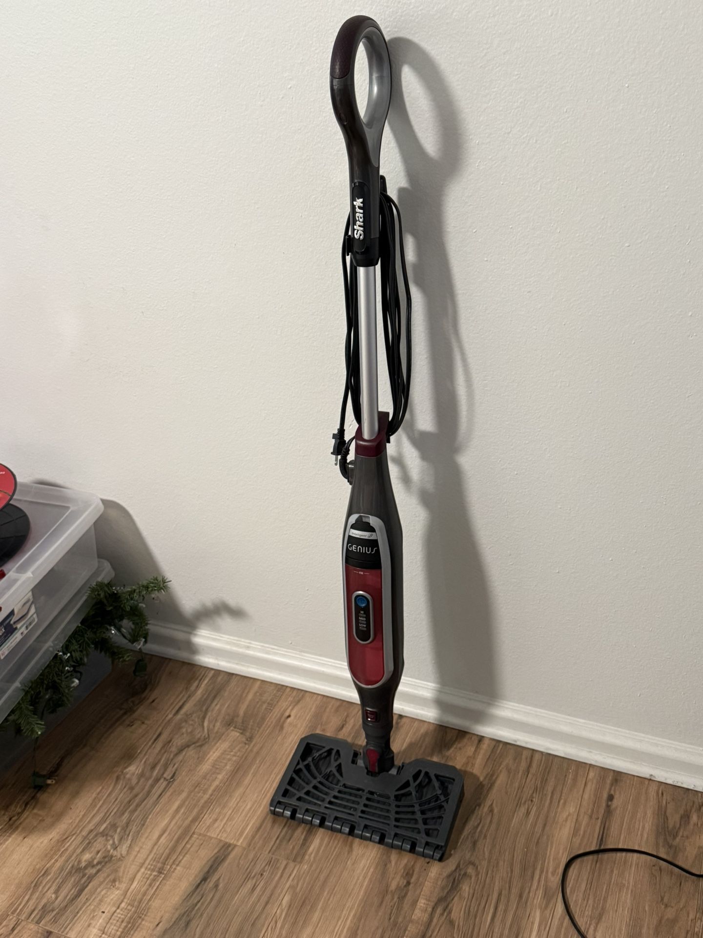 Shark Genius Hard Floor Cleaning System Pocket (S5003D) Steam Mop, Burgundy/Gray