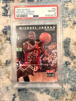 1992 Skybox Michael Jordan USA Basketball PSA 8