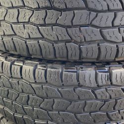 LT265/75R16 10 ply 4 used tires cooper A/T3