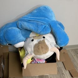 Box Of Plush Animals 