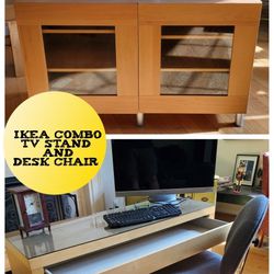 Ikea Desk TV Stand Combo Excellent Condition Delivery Available 