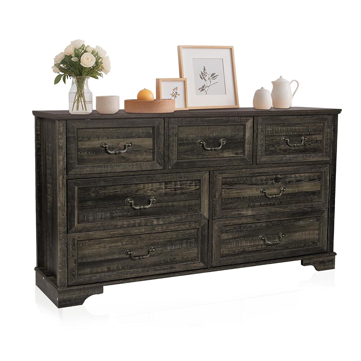 Rustic 7 Drawer Dresser