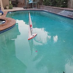 Rc Sail Boat 🚢 Rudder Needs Work 