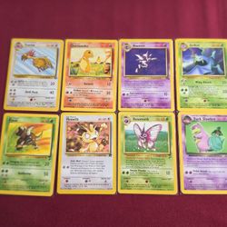 Pokemon Cards Collectiion - Lightly Played - Base Set 2 - Jungle - Fossil - Team Rocket - Dark Slowbro - Charmander - Haunter - Venomoth - Meowth...
