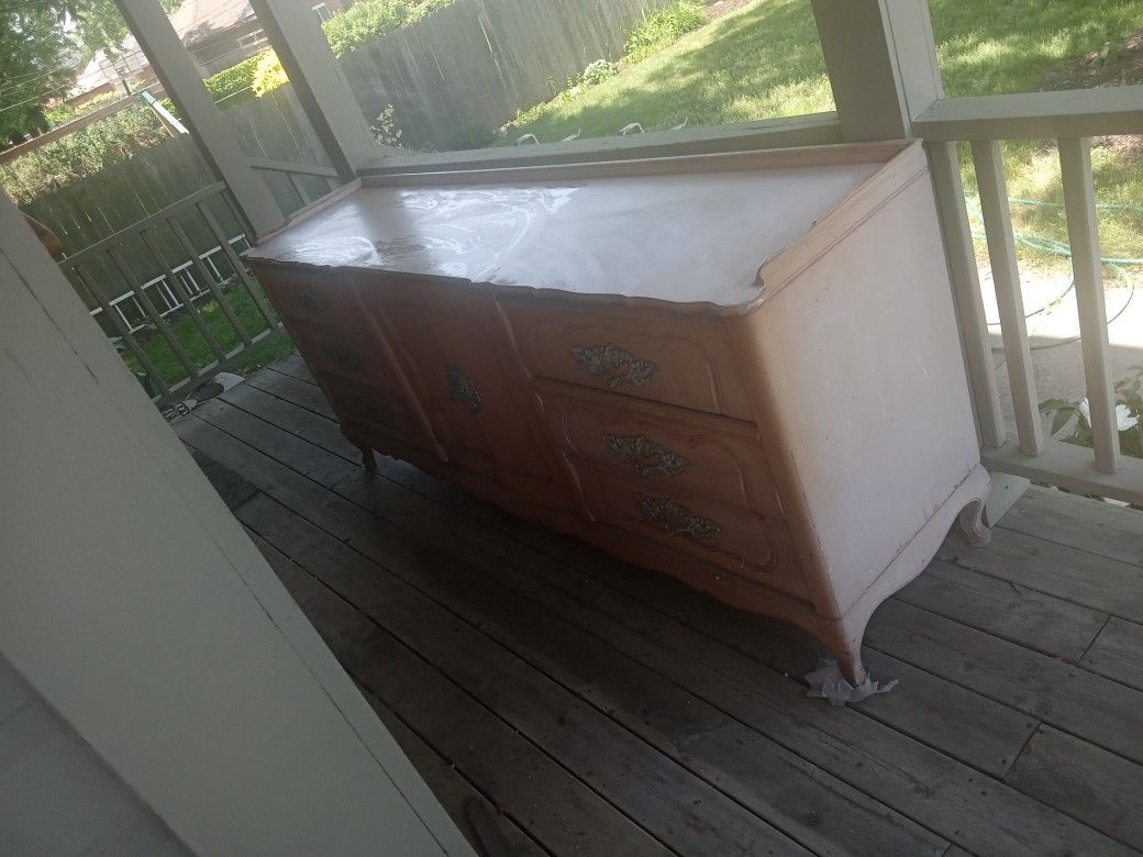 All Wood Pink Dresser Free