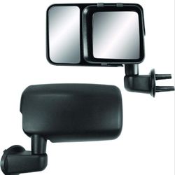 (New in Box) 
Snap & Zap Custom Fit Towing Mirror Pair for Jeep Wrangler, Wangler JK /2-CA-2948