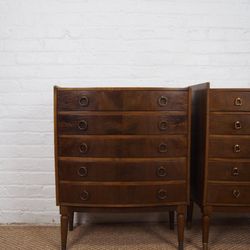  Two vintage mid century modern Danish chests 