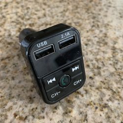 Wireless Bluetooth Car Kit Handsfree Talk MP3 player fm transmitter dual car charger 