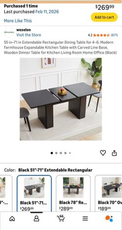 Dining table - Extendable