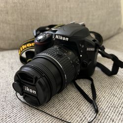 Nikon D3300 DSLR Camera & 18-55mm/55-200mm lens 