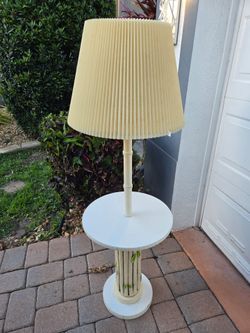 Lamp / Faux bamboo style / Vintage MCM