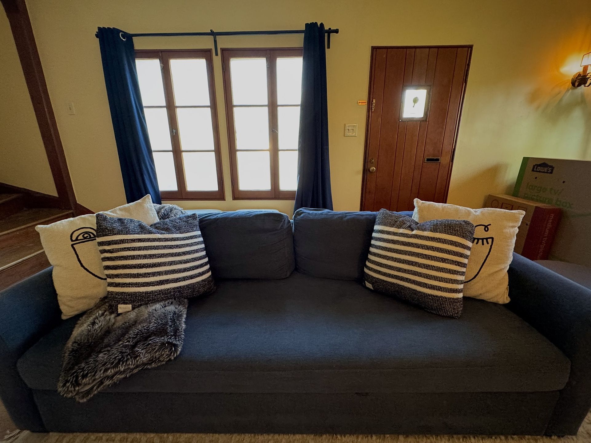 Crate & Barrel Bedford Queen Trundle Sleeper Sofa – $750