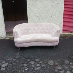 Pink Sofa And Loveseat