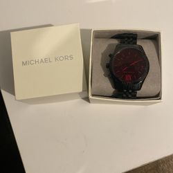 Mich Michael Kors black stainless steel watch