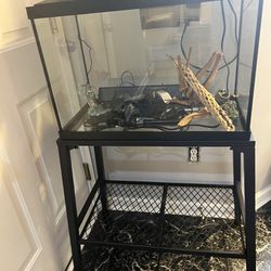 20 Gallon Fish Tank With Stand Filter And Accessories 
