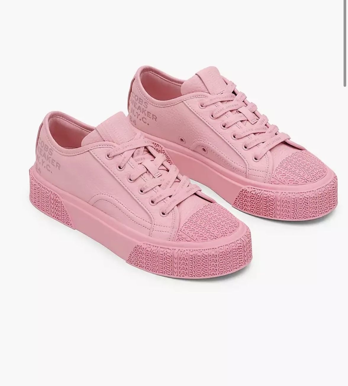 Marc Jacob's Pink Leather Sneaker Size 36 