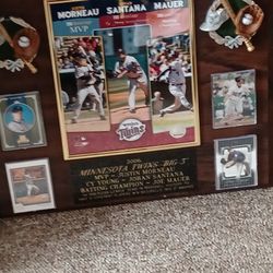 Minnesota Twins Big 3.. Collectible Plaque Have The Twins