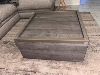 Gray coffee table
