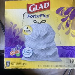 Glad Forefex Gain Freeze 13gallon With Drawstrings 