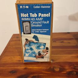 Eaton Cutler hammer hot tub panel 40 amp ground fault breaker