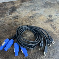 Powercon Cable For Moving Head Dj Lights 