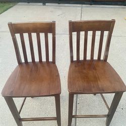 Brown Wood Chairs 