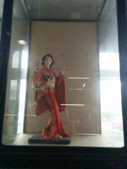 Japanese doll with case
