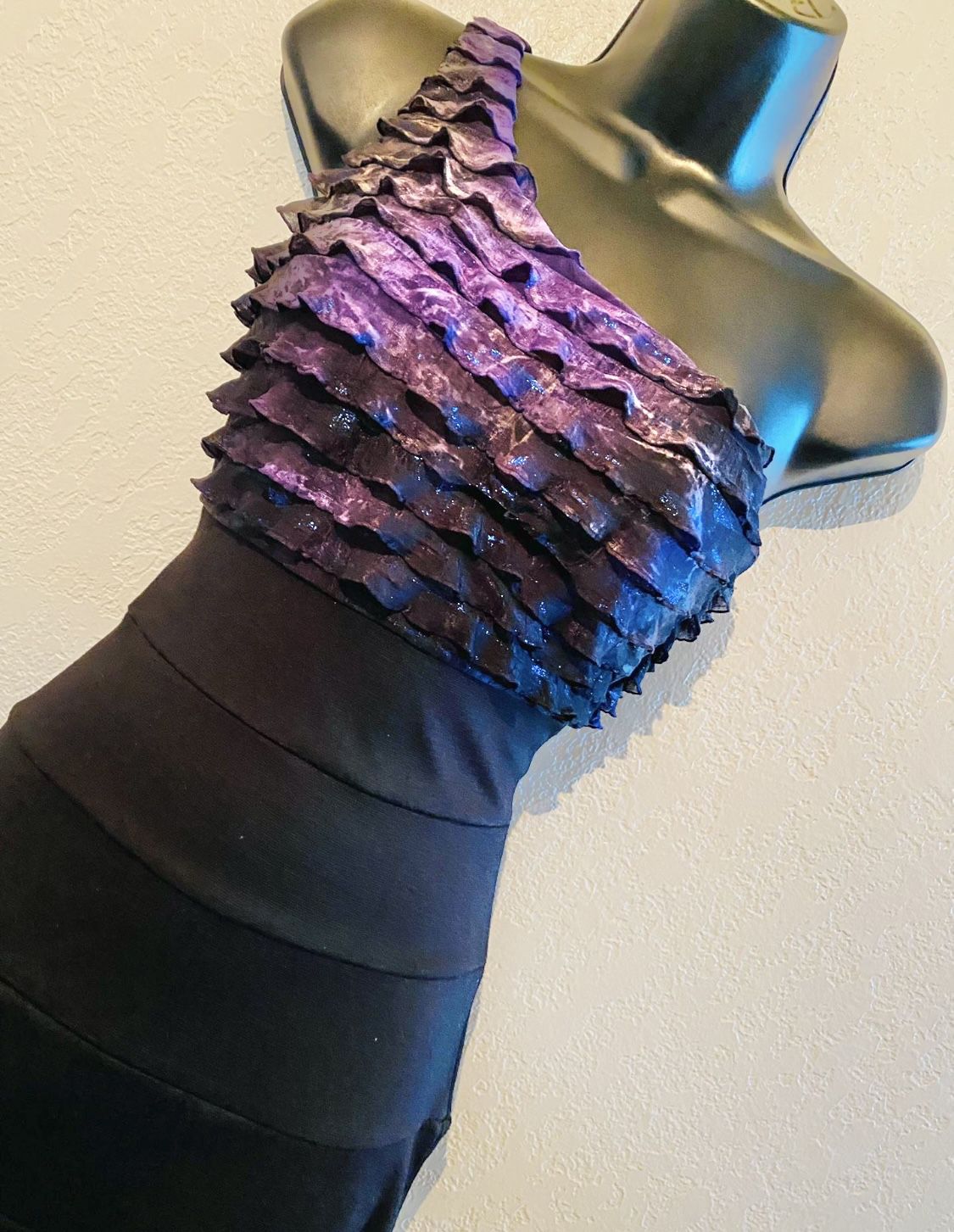 XXI, Purple & Black One Shoulder Dress, Size S/P