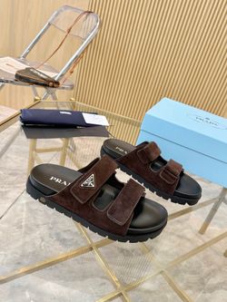 Prada Men’s Leather Shoes With Box 2026 New