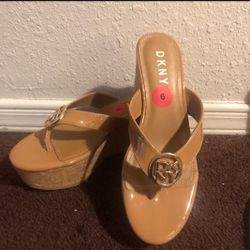 Tan Wedge Sandals