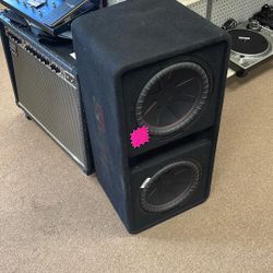 2 - 12” Kicker Subs In Speaker Box