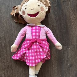 Pinkalicious 15 Inch Plush Doll Toy Kohls Cares Victoria Kann Stuffed Pink Dress