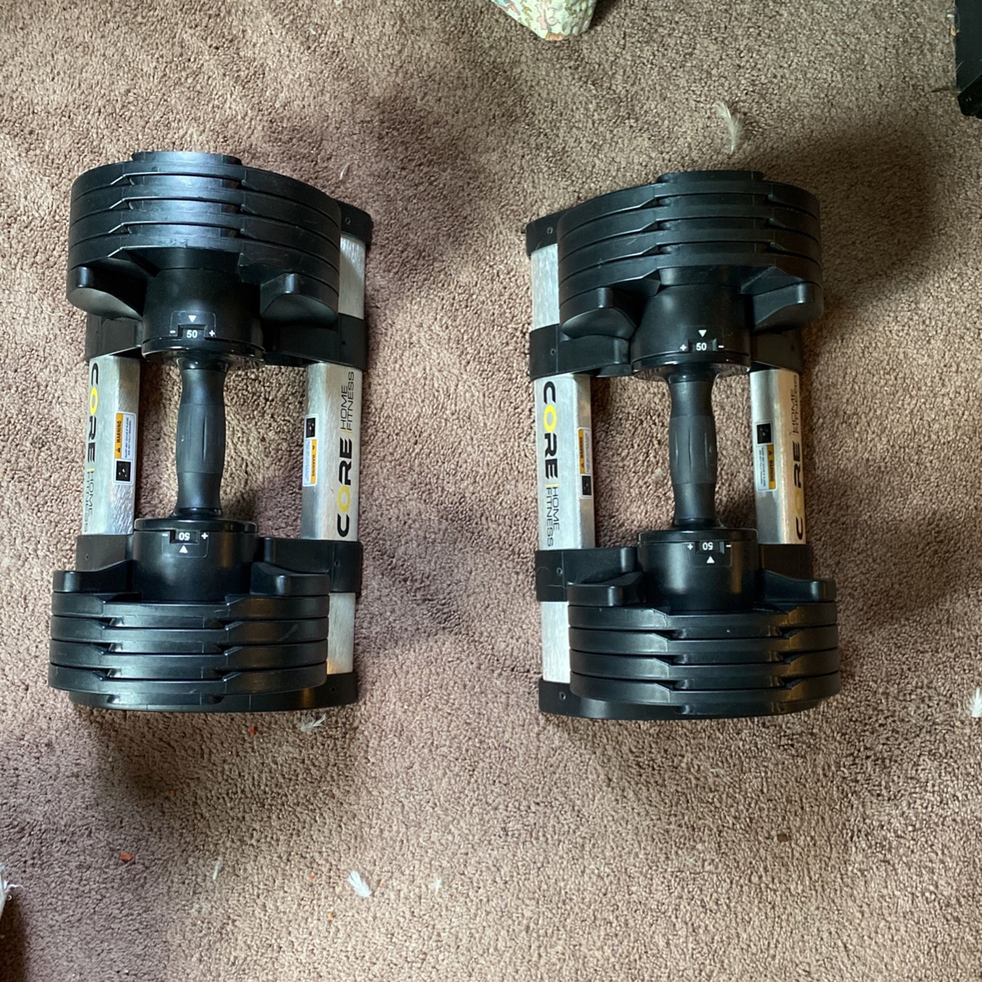 Core Home fitness Adjustable Dumbbells