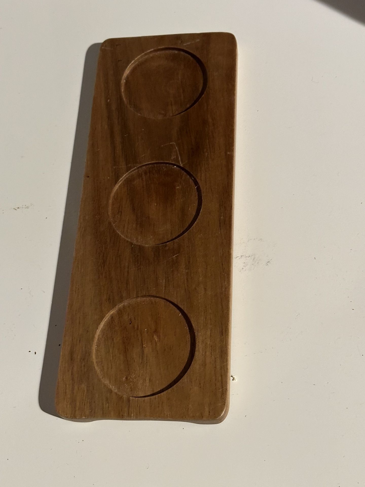 Small, Wooden Candle Holder