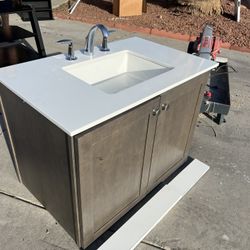 Sink And Cabinet 36Lx 22Wx35H