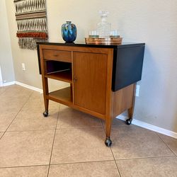 Mid-Century Modern Rolling Bar/Serving Cart