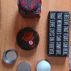 Decorative Tins & Small Silver Tins Bundle