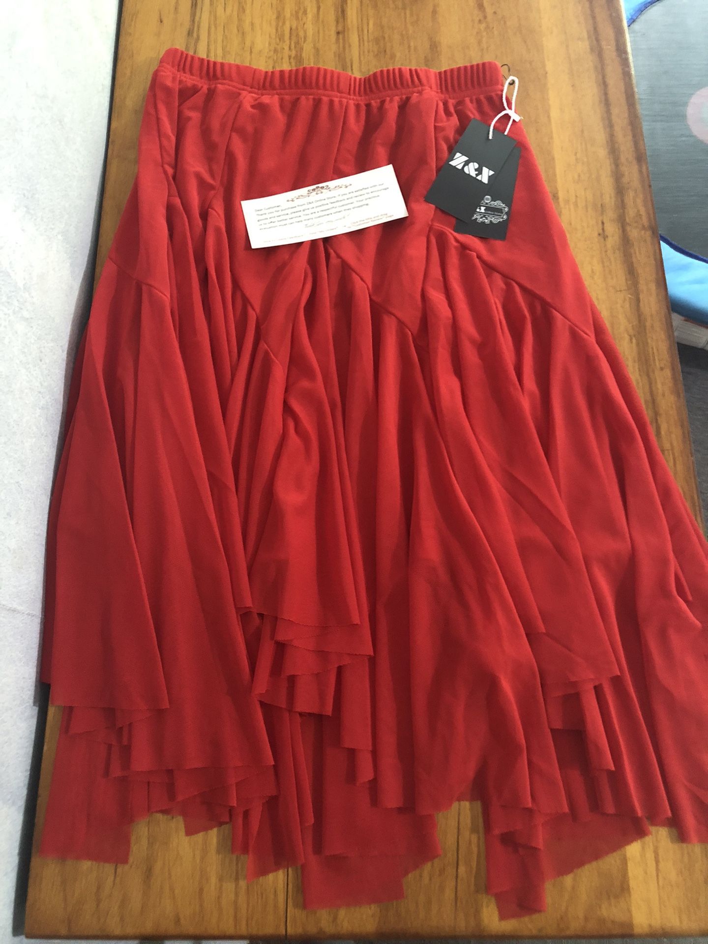 Women’s ballroom dance skirt, new tags