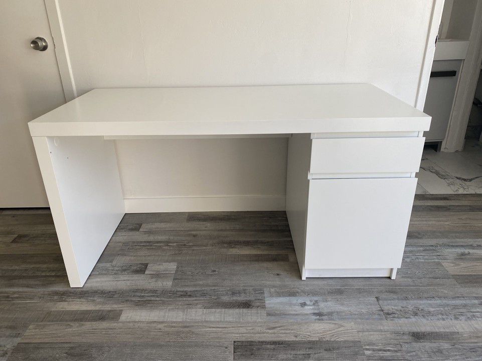 IKEA Malm Desk w/ Drawer & Cabinet