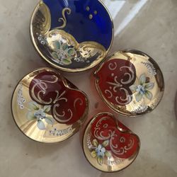 Murano Italian trinket trays (prices in the description)