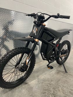 Electric Dirt Bike E-Moto GT73 Pro, 49mph, Knobby Dirt Bike Tire, Steel Spoke Rims