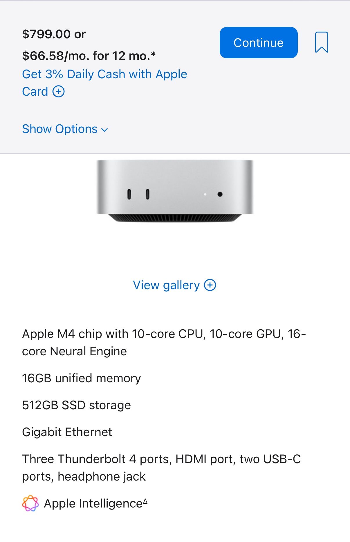 Brand New Mac Mini M4