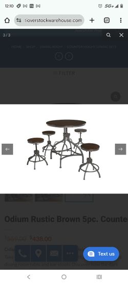 Dining Table & Bar Stools 