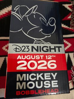 D23 Night Mickey Mouse Bobblehead August 12th 2026