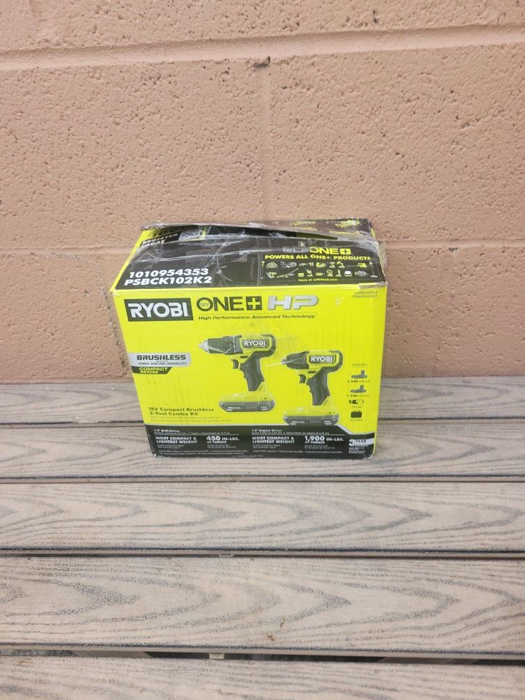 Ryobi 18v Brushless 2 Combo Kit 
