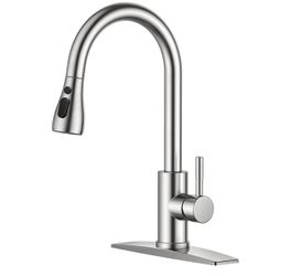 Kitchen Faucets with Pull Down Sprayer