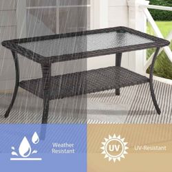 Carolina Rectangular 40" L x 20" W Outdoor Coffee Table