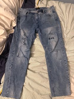 Rta vintage blue distressed jeans