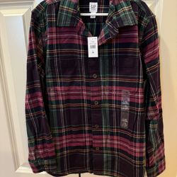 Gap Kids Plaid Shirt — NEW